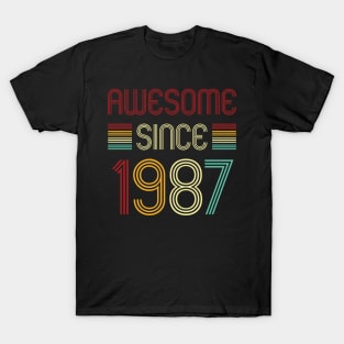 Vintage Awesome Since 1987 T-Shirt